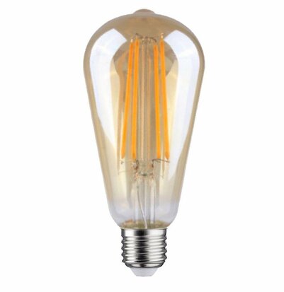 Led filament E27 EDISOIN Amber Glas