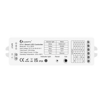 Gledopto Ledcontroller 5 in 1 ZigBee 3.0