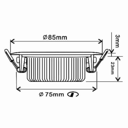 LED Inbouwspot slim-fit 5W wit