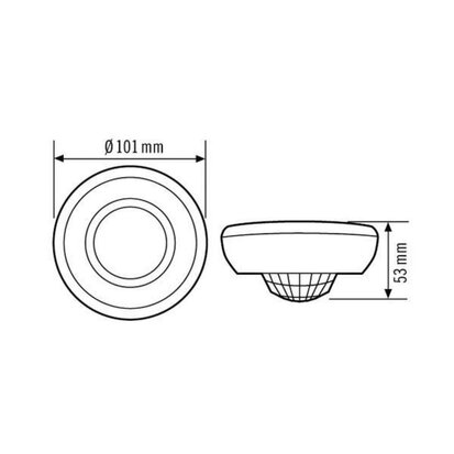 Esylux plafondbewegingsmelder 360°