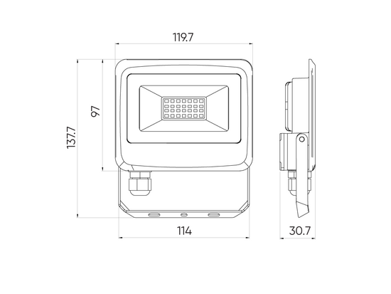 Ledline LITE bouwlamp 20W 4000K