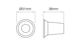 Inbouwspot cast graphite G4 rond