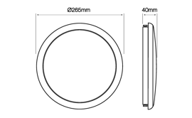 Ledpanel LUNAR 16W rond 4000K