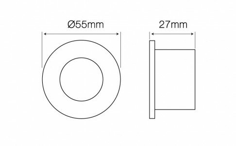 Waterproof MR11 inbouwspot aluminium