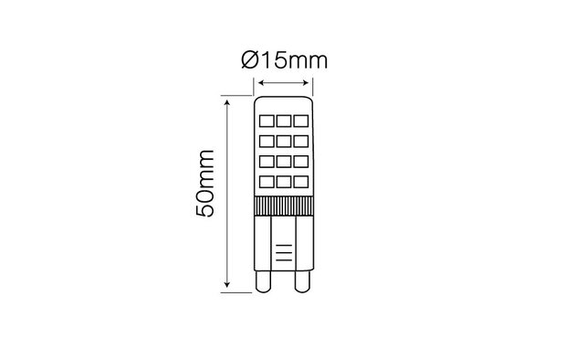 G9 4W ledlamp 2700K