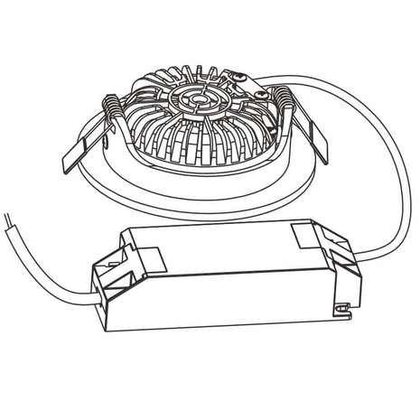 LED Inbouwspot slim-fit 5W zwart 3000K of 2700K