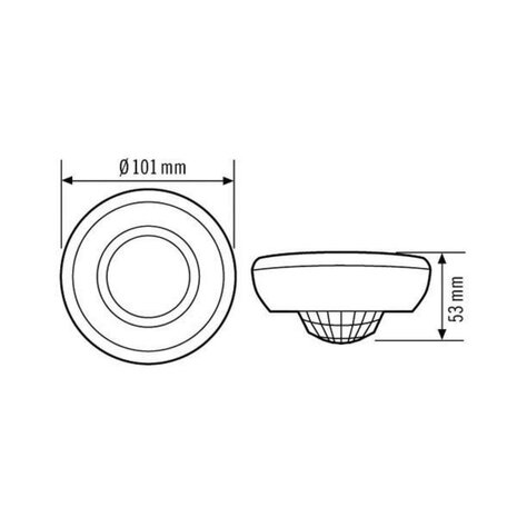 Esylux plafondbewegingsmelder 360°