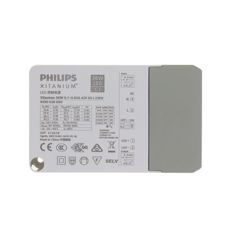Philips Xitanium driver max 35W