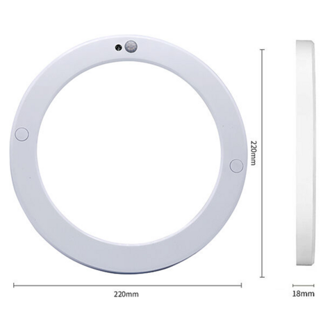 Led in/opbouw downlight rond CCT 18W