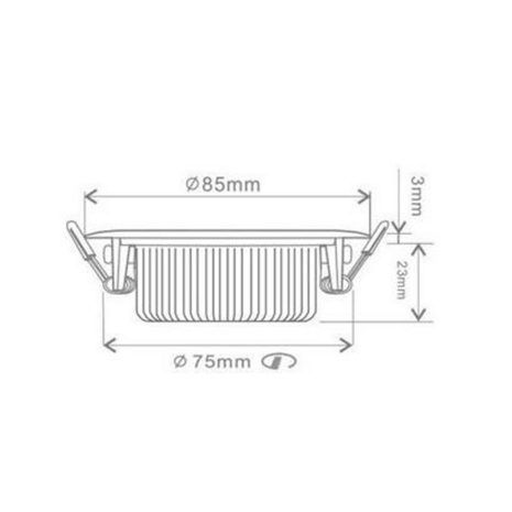 EcoDim 10029 Led inbouwspot lage inbouwdiepte 2700K