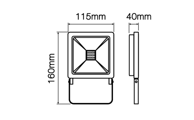 Ledline PHOTON bouwlamp 20W 4000K