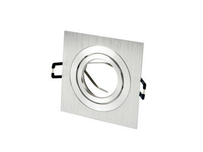 Vierkante aluminium inbouwspot kantelbaar Vierkante aluminium inbouwspot kantelbaar